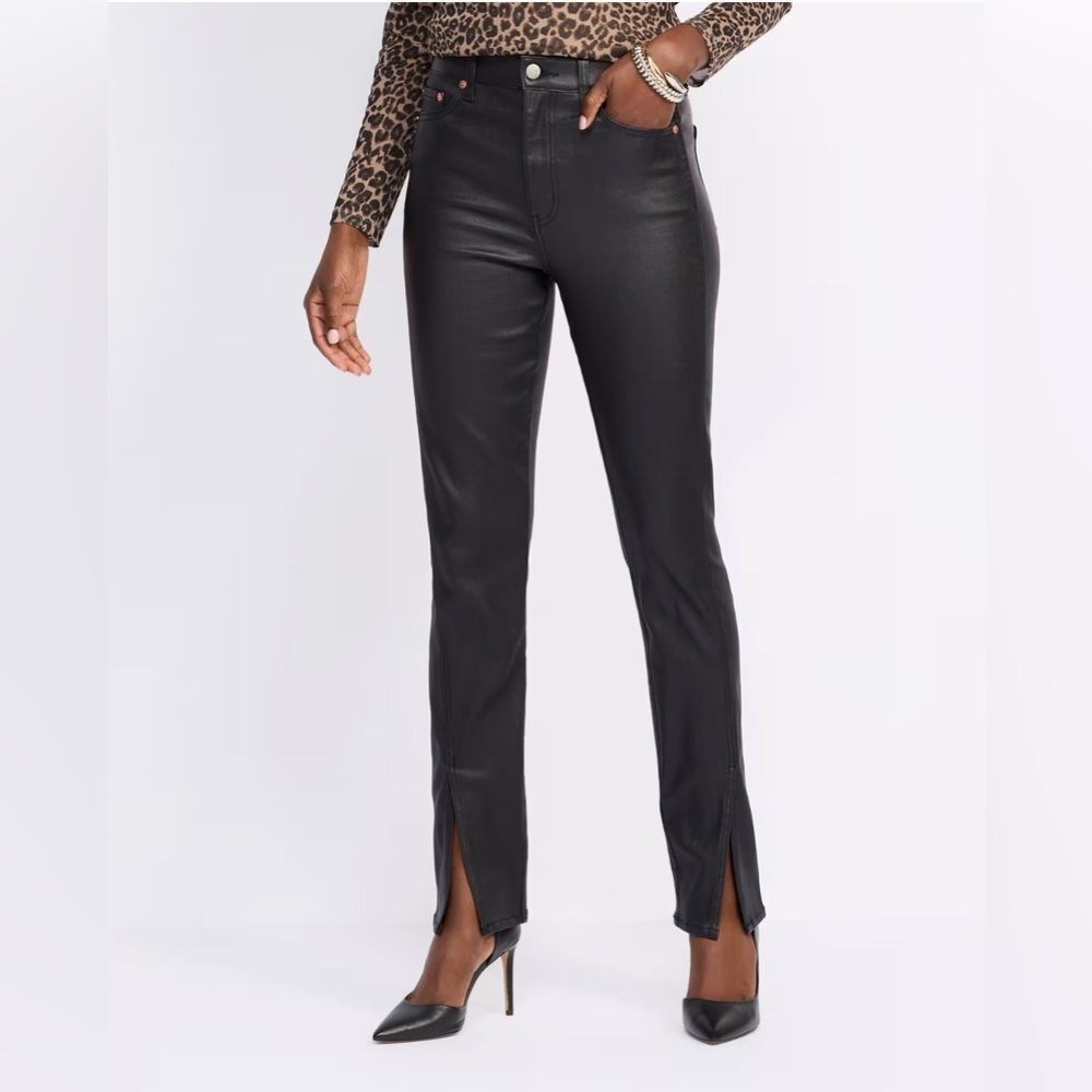 Daze Denim Downtown High Rise Split Seam Pant Black Size 28 NWT STITCH FIX
